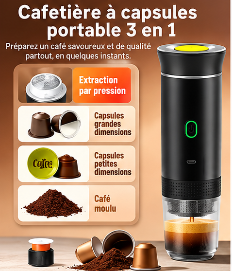 Machine à café nomade 3 en 1